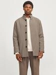 Wolljacke JACK & JONES "JJEHARRISON WOOL JACKET SN", Herren, Gr. S, beige (greige),