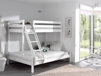 Vipack Etagenbett "Martin, 2 Liegefl&auml;chen 140 u. 90/200, Kiefer massiv, Made in