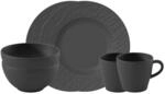 Fr&uuml;hst&uuml;cks-Geschirrset VILLEROY & BOCH "Manufacture Rock Fruehstuecksset", schwarz,