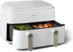 Philips Hei&szlig;luftfritteuse "Airfryer 3000 Dual Basket NA352/00, zwei K&ouml;rbe mit 9L