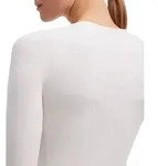 Langarmshirt FALKE "FALKE Langarmshirt", Damen, Gr. XS, wei&szlig; (wei&szlig; (2860)), Shirts