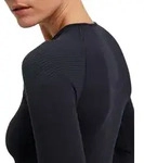 Langarmshirt FALKE "FALKE Langarmshirt", Damen, Gr. XS, schwarz (schwarz (3000)),