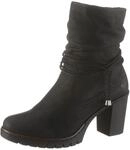 Rieker Winterstiefelette, Boots, Trichterabsatz, Warmfutter, mit gerafftem Schaft