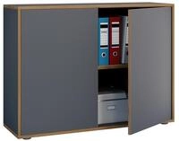 VCM Aktenschrank "B&uuml;roschrank Aktenschrank Sideboard Salia 2fach" 1 Stk. tlg.