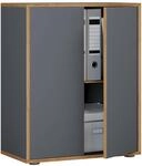 VCM Aktenschrank "B&uuml;roschrank Aktenschrank Sideboard Salia 2fach" 1 Stk. tlg.