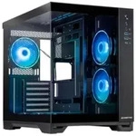 CHIEFTEC PC-Geh&auml;use "Visio GM-30B-TG-OP schwarz Tempered Glass x 2", schwarz (ohne