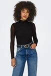 ONLY Langarmshirt "ONLERICA LIFE MESH L/S TOP JRS NOOS" Kunstfaser mit Stretch,