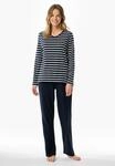 Schiesser Schlafanzug "Casual Essentials" 2 tlg. Baumwolle, V-Ausschnitt,