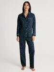 CALIDA Pyjama "Sweet Dreams" 2 tlg. Reverskragen, Knopfleiste, Pure Cotton,