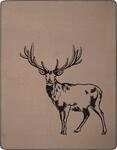 Biederlack Wohndecke "Deer" mit Zierstich