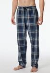Schiesser Pyjamahose "Mix + Relax" funktionale Knopfleiste, Bindeband, seitliche