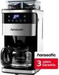 Hanseatic Kaffeemaschine mit Mahlwerk "HCMG105015SD" 1,5 l Kaffeekanne...