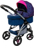 Kombi-Puppenwagen BAYER "City Max blau", bunt (blau, pink), Puppenwagen, KinderB:69cm
