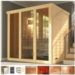weka Sauna "Kemi Panorama" 7,5 kW Bio-Ofen mit ext. Steuerung