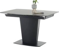 Esstisch STOLKOM "Sergio", schwarz (dunkelbraun, schwarz, schwarz, dunkelbraun),