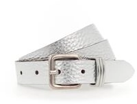 Tamaris Lederg&uuml;rtel ""Cara Silver"" mit Metallic-Finish