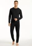 Schlafanzug UNCOVER BY SCHIESSER "Uncover Nightwear", Herren, Gr. 48, schwarz (000,