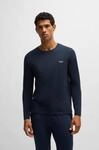 Langarmshirt BOSS "Mix&Match LS-Shirt R", Herren, Gr. M (50), blau