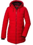 Steppmantel KILLTEC "KOW 55 WMN QLTD PRK", Damen, Gr. 38, rot (dunkelrot),