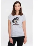 T-Shirt LOGOSHIRT "Der kleine Maulwurf", Damen, Gr. S, grau (grau, meliert), 95%