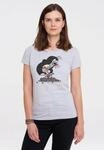 T-Shirt LOGOSHIRT "Der kleine Maulwurf", Damen, Gr. S, grau (grau, meliert), 95%