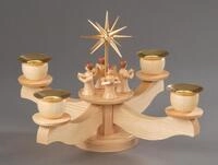 Albin Preissler Adventsleuchter "mit Engelsfiguren, Handwerkskunst aus dem