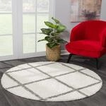 Sanat Hochflor-Teppich "Madrid 1, auch in Rund erh&auml;ltlich" rund 30 mm H&ouml;he