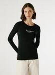 Pepe Jeans Langarmshirt "NEW VIRGINA L/S" mit Logo-Print