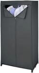WENKO Stoffschrank "Modell Deep Black" mit Kleiderstange & Rei&szlig;verschluss, stabiles