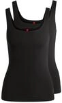 HUGO Underwear Tanktop "TWIN VEST" Packung, 2er-Pack, mit vertikalem Logoprint
