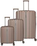 travelite Trolleyset "PAROS 3-teilig" Volumenerweiterung &ndash; ideal f&uuml;r Hand- und