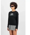 Sweater ALPHA INDUSTRIES "New Basic Sweatshirt BL W", Damen, Gr. XS, schwarz,