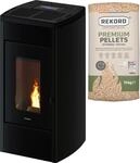 Freepoint Pelletofen "Duke 14 raumluftunabh&auml;ngig" Zweifach kanalisierbare Warmluft,