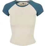 Kurzarmshirt URBAN CLASSICS "Urban Classics Damen", Damen, Gr. XS, sandwei&szlig;, jasper,