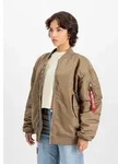Bomberjacke ALPHA INDUSTRIES "MA-1 Core W", Damen, Gr. XS/S, grau (taupe),
