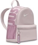 Rucksack NIKE "Y NK BRSLA JDI MINI BKPK", rosa (platinum violet, plum dust, wei&szlig;),