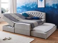 ATLANTIC home collection Boxspringbett "Lotte" mit Topper, Bettkasten und G&auml;stebett