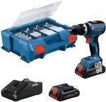 Bosch Professional Akku-Schlagbohrschrauber ""GSB 18V-65"" Inkl. 2x Akku GBA 18V