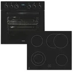 EXQUISIT Elektro-Herd-Set "EHE285-HBZ-020", A (A+++-D), schwarz, Herdsets EXQUISIT Elektro-Herd-Set "EHE285-HBZ-020", A (A+++-D), schwarz, Herdsets