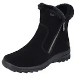 Winterstiefelette RIEKER, Damen, Gr. 42, schwarz, Textil, Veloursleder, Schuhe