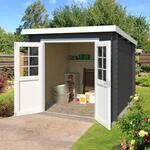 LASITA MAJA Gartenhaus "Indi 175" Blockbohlenhaus 28mm