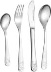 Ritzenhoff & Breker Kinderbesteck "Kinderbesteck Waldtiere 4er Set silber" Ideal f&uuml;r