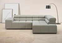 Home affaire Ecksofa "Ancona, Ecksofa, incl. Kopfteilverstellung, Breite 249 cm,