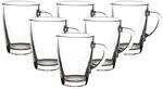 van Well Tasse "Kaffeebecher Teebecher Nordic 300 ml 6er Set transparent"