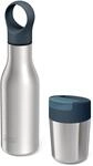 Joseph Joseph Isolierflasche "Refill Reuse Repeat" (Flaschen 500 ml und Becher...