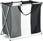Zeller Present W&auml;schesortierer 3 F&auml;cher, Polyester/Aluminium