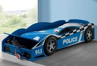 Vipack Autobett "Police, inkl. Stauraum vorne, mit Lattenrost, MDF lackiert" B/H/T