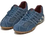 Schn&uuml;rschuh GEOX "U SNAKE ORIGINAL", Herren, Gr. 42, blau (hellblau), Leder, Textil,