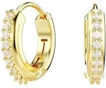 Paar Creolen SWAROVSKI "Schmuck Geschenk Matrix Ohrringe", gold (gelbgoldfarben,