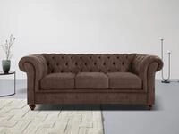 Home affaire Chesterfield-Sofa "Chesterfield 3-Sitzer B/T/H: 198/89/74 cm" mit
